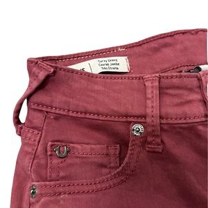 True Religion Curvy Skinny Mauve Jeans